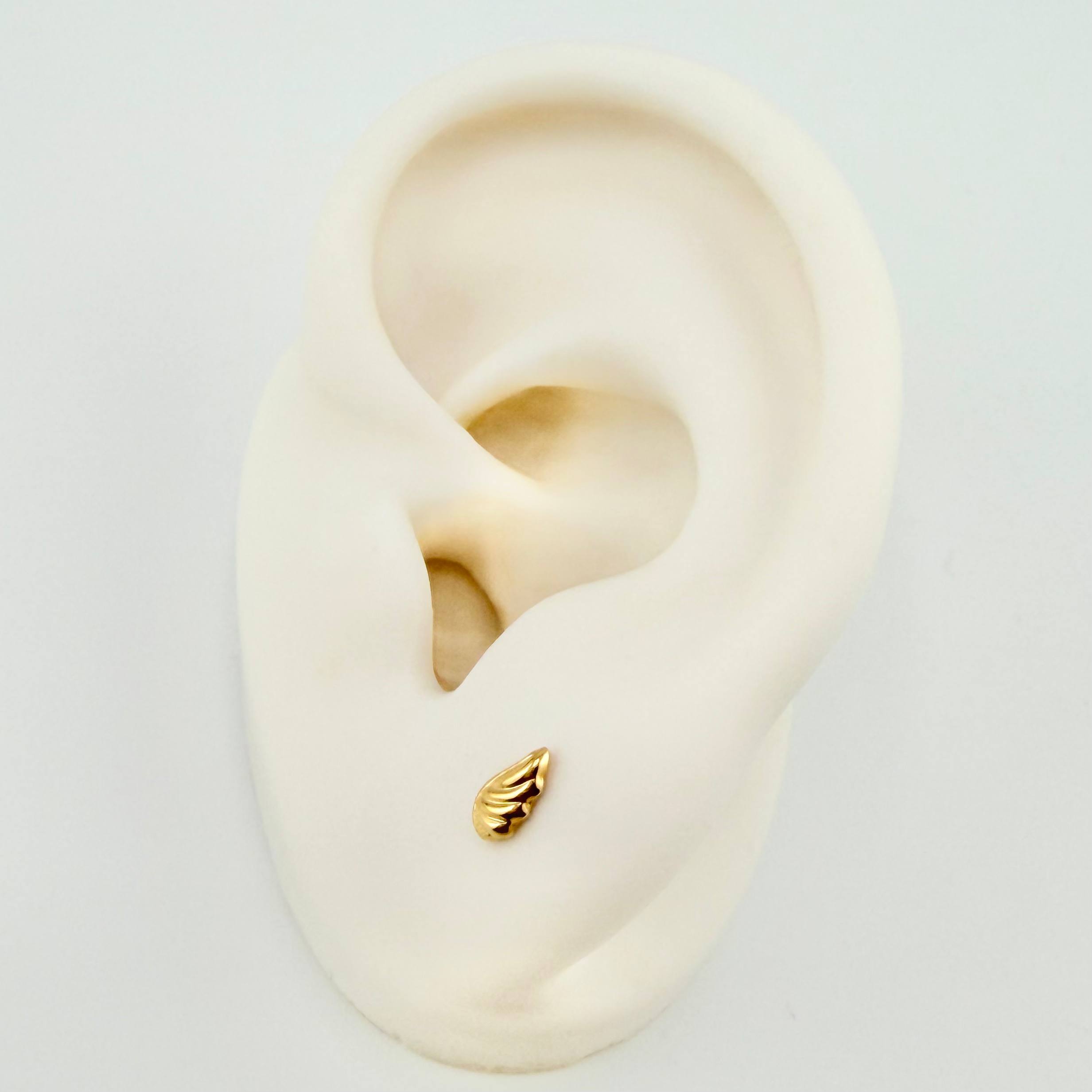 Topos Alas 0.45gr / 6mm Oro Amarillo 18K