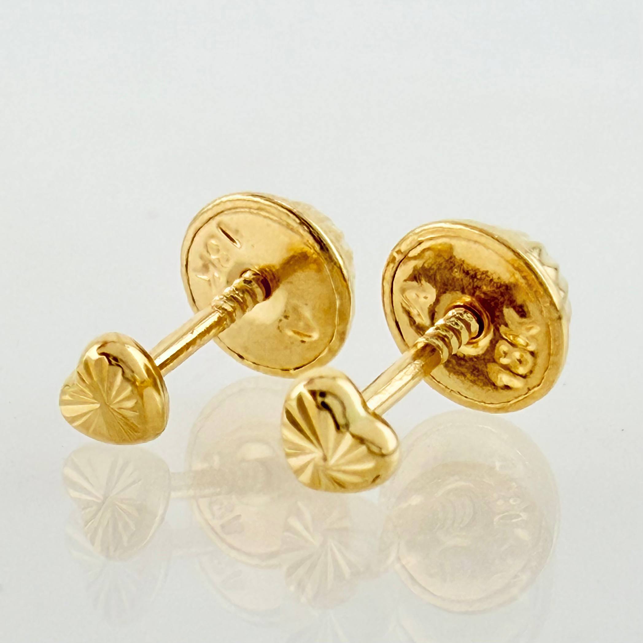 Topos Corazón 0.4gr / 3mm Oro Amarillo 18K *