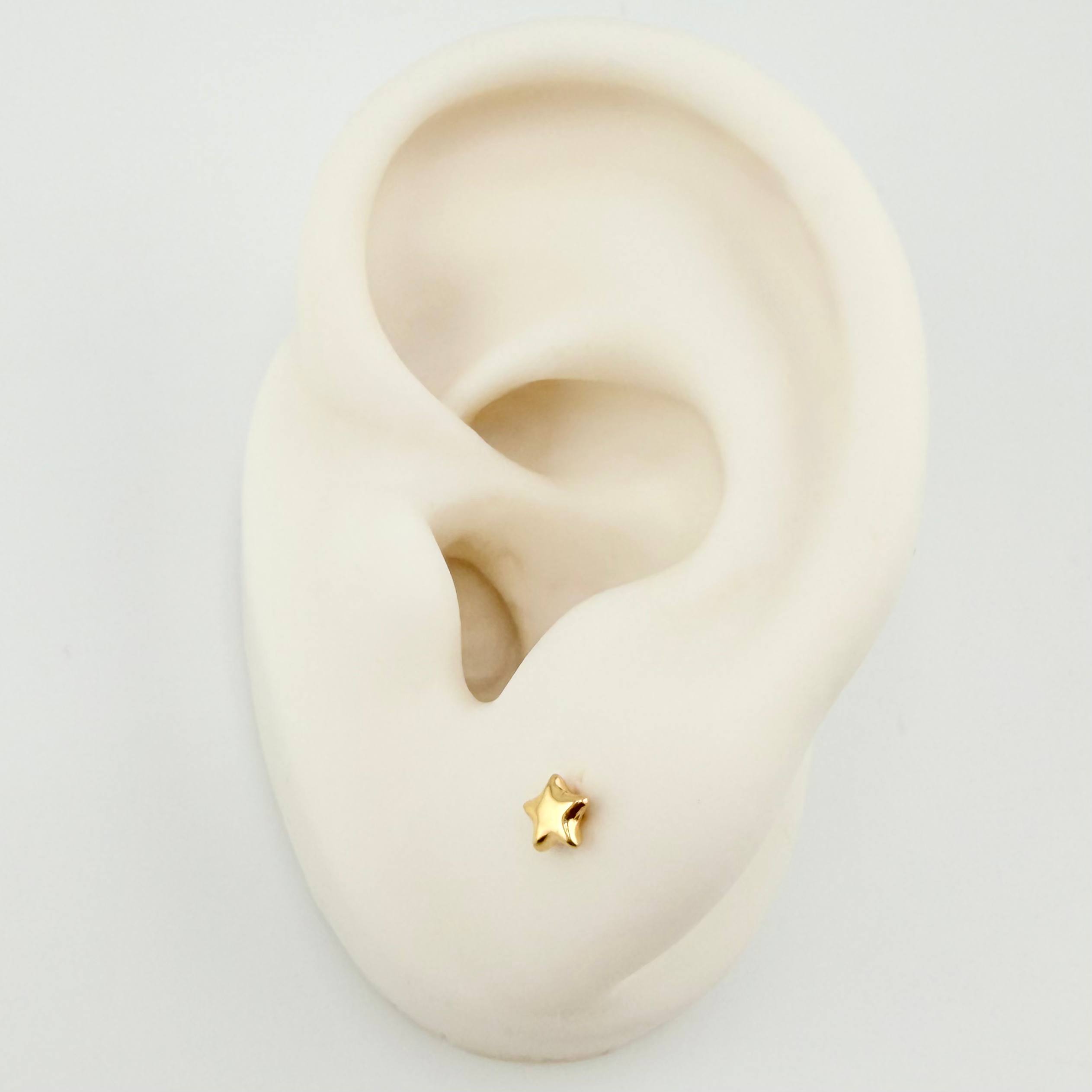 Topos Estrellas 0.45g / 5.25mm Oro Amarillo 18K