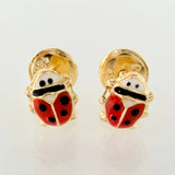 Topos Mariquita 0.55gr / 6mm Oro Amarillo 18K