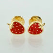 Topos Fresas 0.6gr / 7mm Oro Amarillo 18K