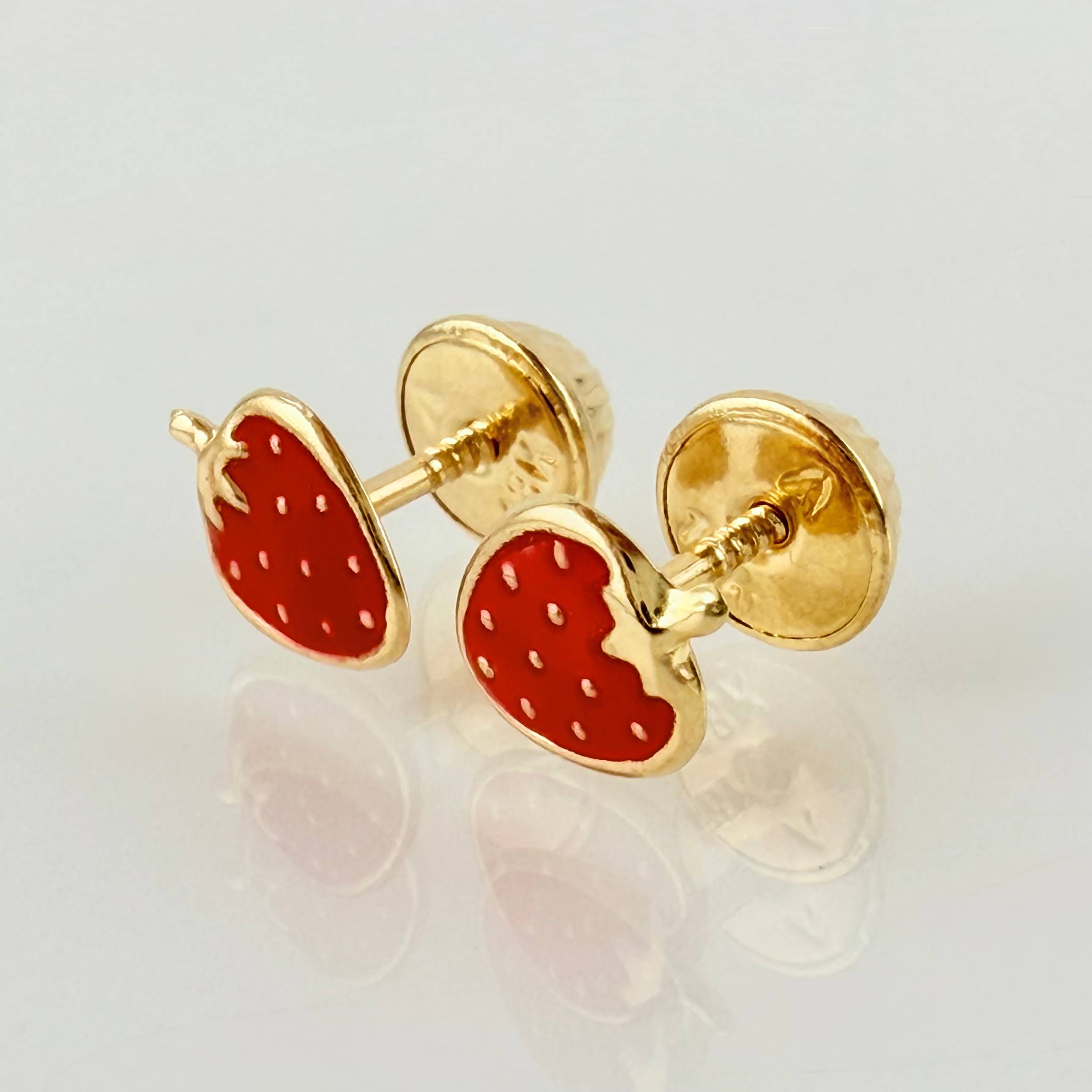 Topos Fresas 0.6gr / 7mm Oro Amarillo 18K