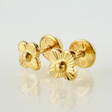 Topos Trebol Dorado 0.6gr / 5mm Oro Amarillo 18K ©