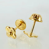 Topos Trebol 0.6gr / 5mm Oro Amarillo 18K