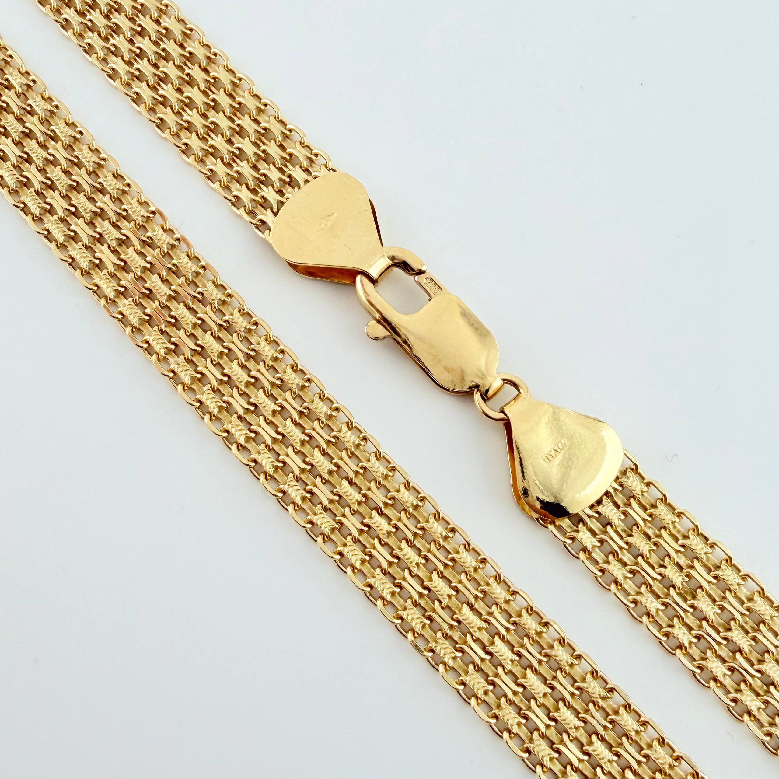 Cadena China 37.1gr / 60cm / 9.4mm Oro Amarillo +1 18K *