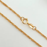 Cadena Singapur 2.95gr / 60cm / 1.4mm Oro Amarillo +3 18K