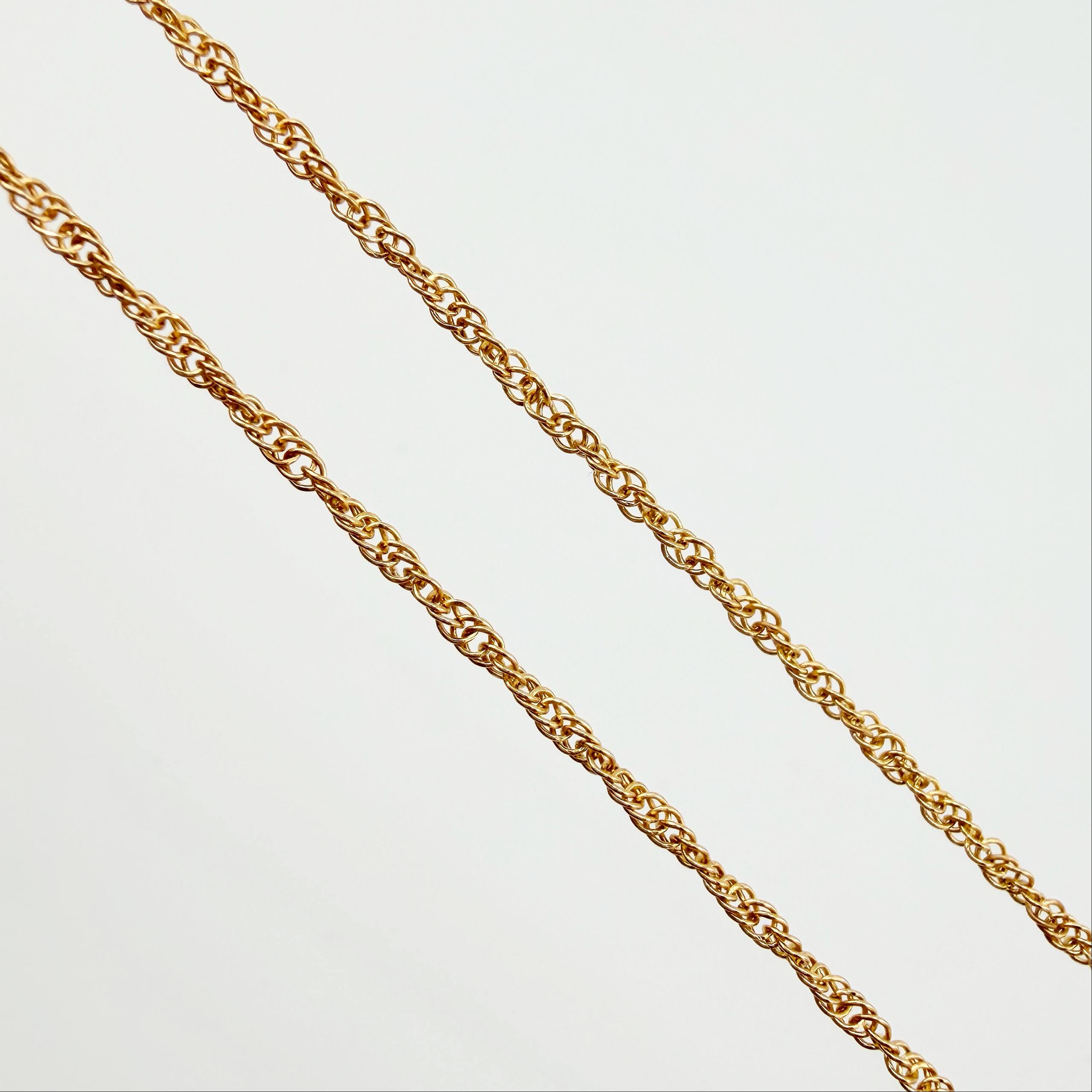 Cadena Singapur 2.95gr / 60cm / 1.4mm Oro Amarillo +3 18K