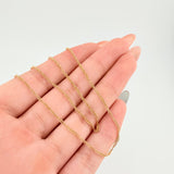 Cadena Singapur 2.95gr / 60cm / 1.4mm Oro Amarillo +3 18K