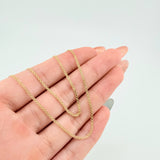 Cadena China 2.7gr / 50cm / 1.5mm Oro Amarillo +1 18K *