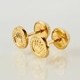 Topos Corona Circula 0.75gr / 7.5mm Oro Amarillo 18K