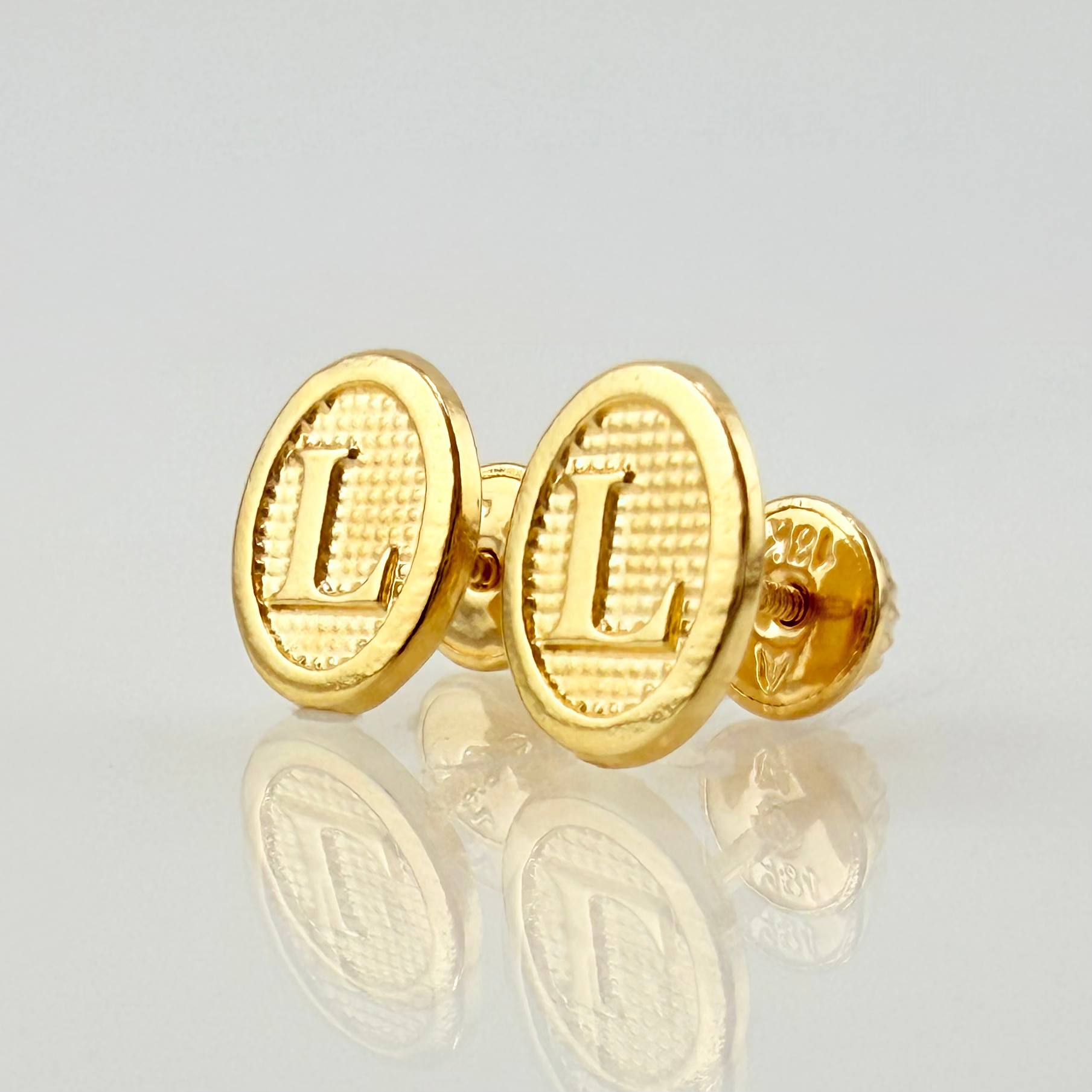 Topos Letra L 0.8gr / 9mm Oro Amarillo 18K