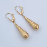 Candongas Lagrima 1.05gr / 4cm / Oro 18K &