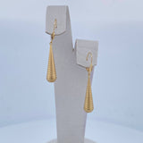 Candongas Lagrima 1.1gr / 4cm / Oro 18K &