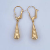 Candongas Lagrima 0.7gr / 3.1cm / Oro 18K &