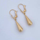 Candongas Lagrima 0.7gr / 3.1cm / Oro 18K &