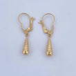 Candongas Lagrima 0.6gr / 2.7cm / Oro 18K &