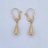 Candongas Lagrima 0.6gr / 2.7cm / Oro 18K &