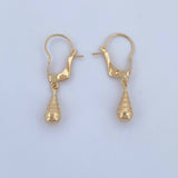 Candongas Lagrima 0.55gr / 2.3cm / Oro 18K &