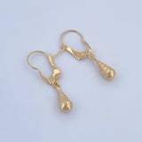 Candongas Lagrima 0.55gr / 2.3cm / Oro 18K &