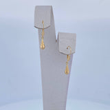 Candongas Lagrima 0.55gr / 2.3cm / Oro 18K &