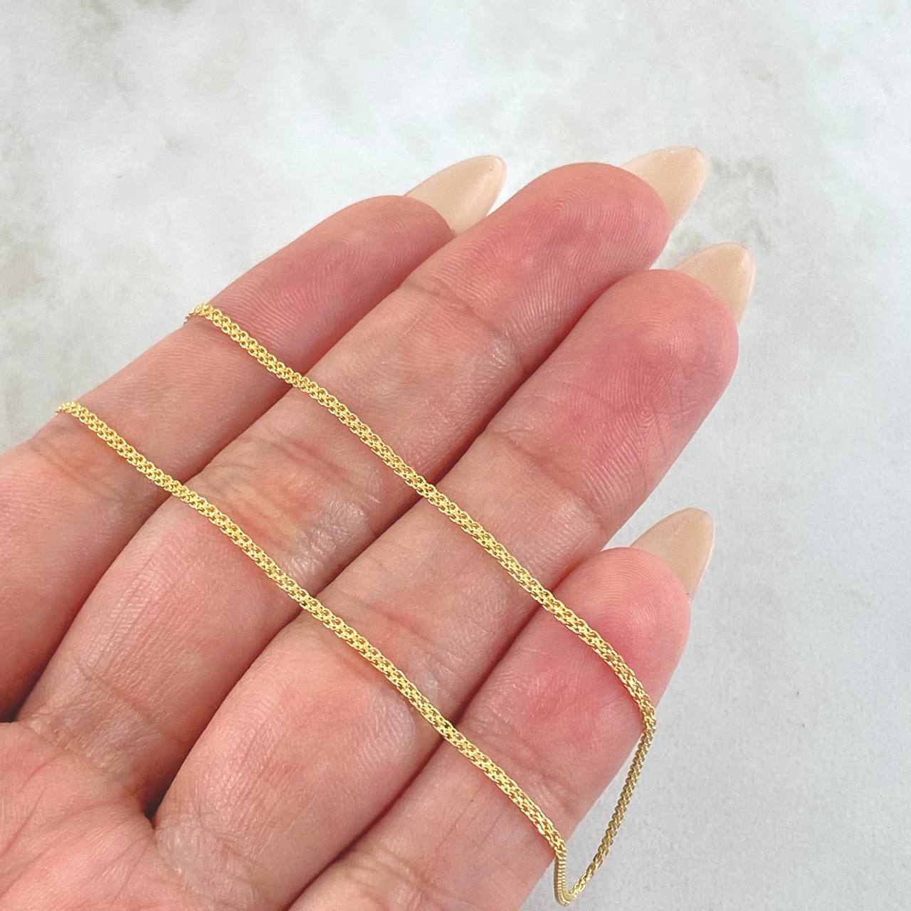 Cadena China 2.3gr / 60cm / 1.3mm Oro Amarillo +1 18K ©