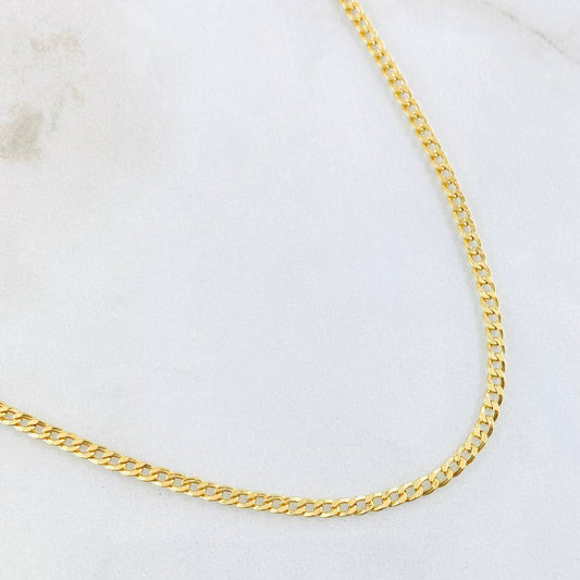 Cadena Cubana 3.05gr / 50cm / Oro Amarillo +1 18K *