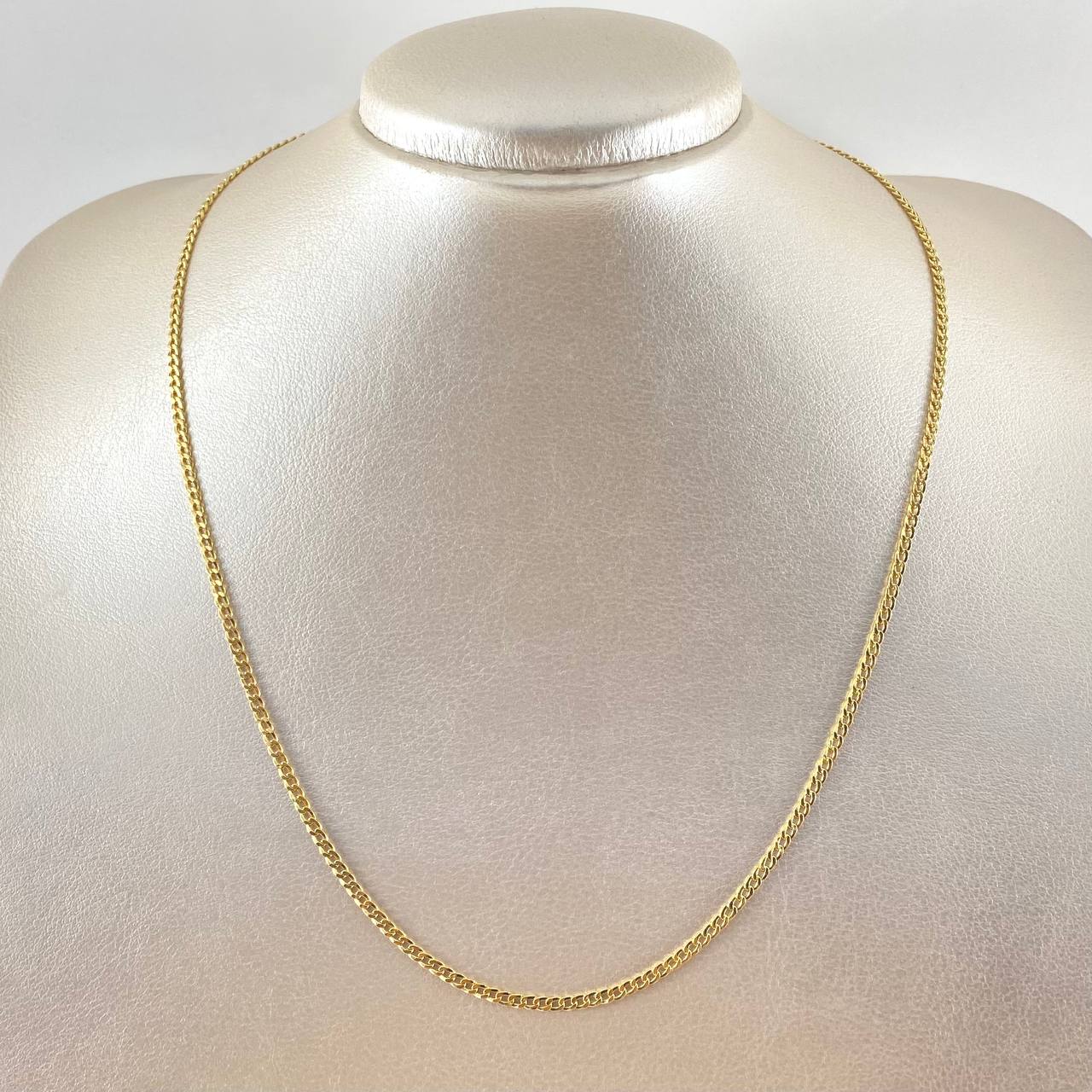 Cadena Cubana 3gr / 50cm / Oro Amarillo +1 18K