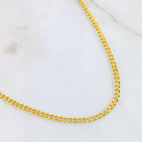 Cadena Cubana 4.5gr / 45cm / Oro Amarillo +1 18K *