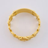 Anillo Correa Sello Corona 3.6 g / T8 Oro Amarillo 18K