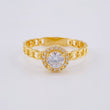 Anillo Cubano Halo 2.5 g / T8 Oro Amarillo 18K