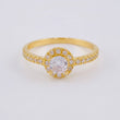 Anillo Solitario Cuatro Garras 2.55 g / T7 Oro Amarillo 18K