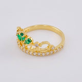 Anillo Pavo Real 2.3 g / T5 Oro Amarillo 18K