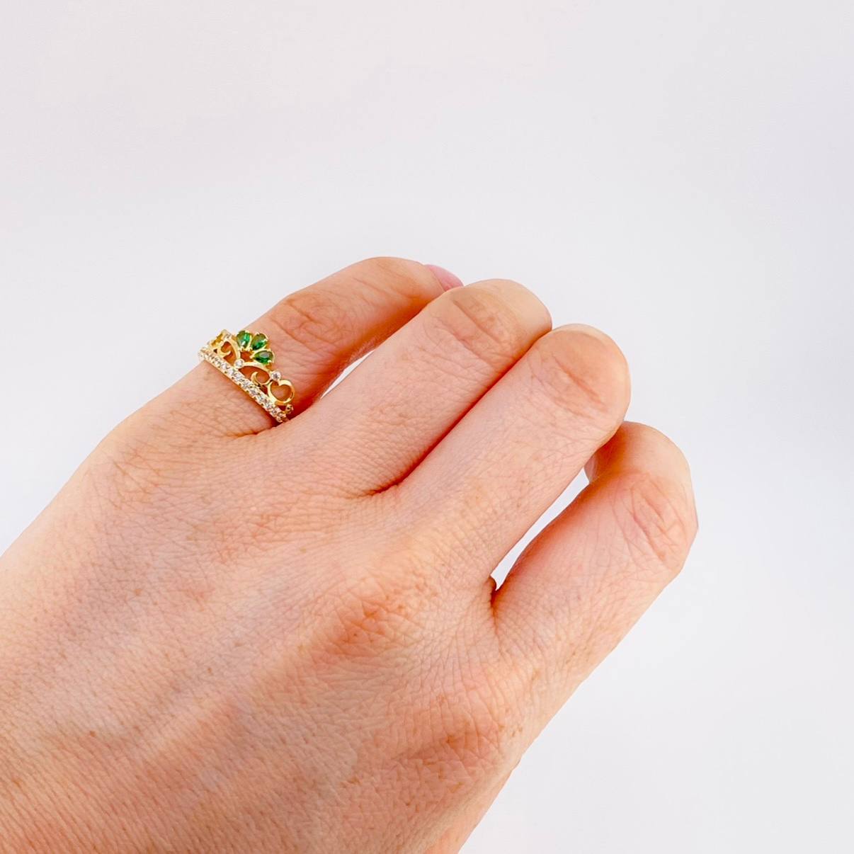 Anillo Pavo Real 2.3 g / T5 Oro Amarillo 18K