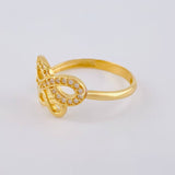Anillo Doble Infinito 2.2 g / T6 3/4 Oro Amarillo 18K