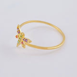 Anillo Libelula 1.1 g / T8 1/4 Oro Amarillo 18K
