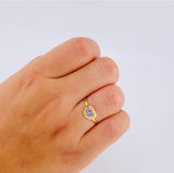 Anillo Corazon Tupido 1.3 g / T8 Oro Amarillo 18K