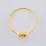 Anillo Recuadro Triqui 1 g / T7 1/2 Oro Amarillo 18K