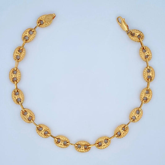 Tobillera GC 8.35gr / 24.9cm / Oro Amarillo 18K &