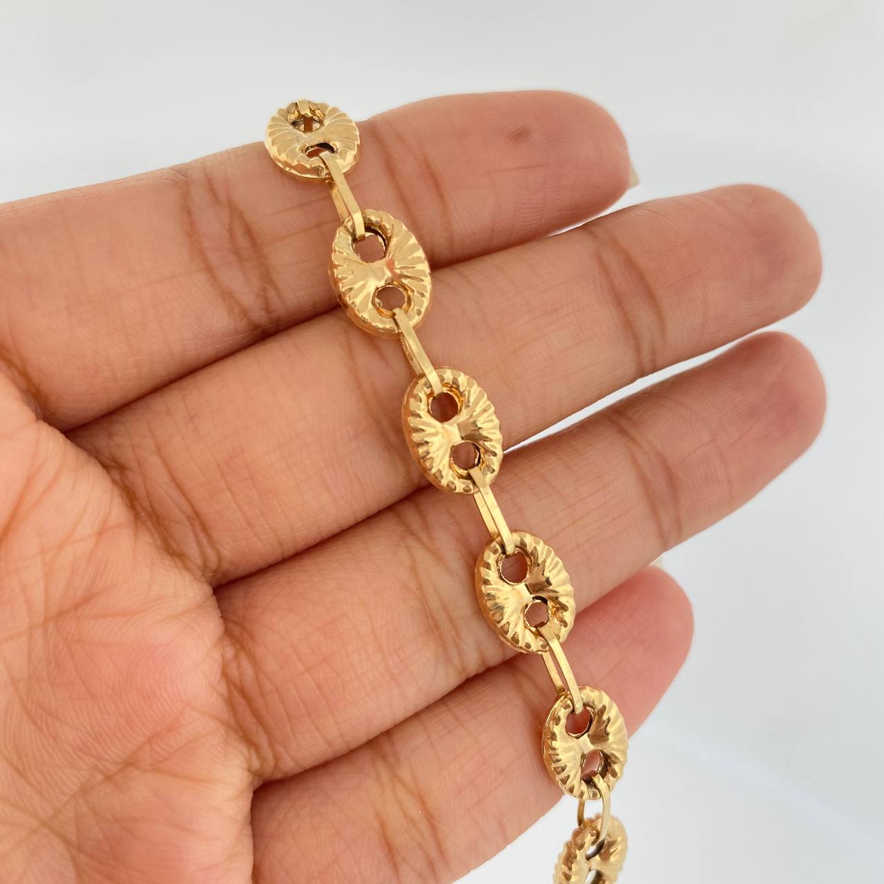 Tobillera GC 8.35gr / 24.9cm / Oro Amarillo 18K &