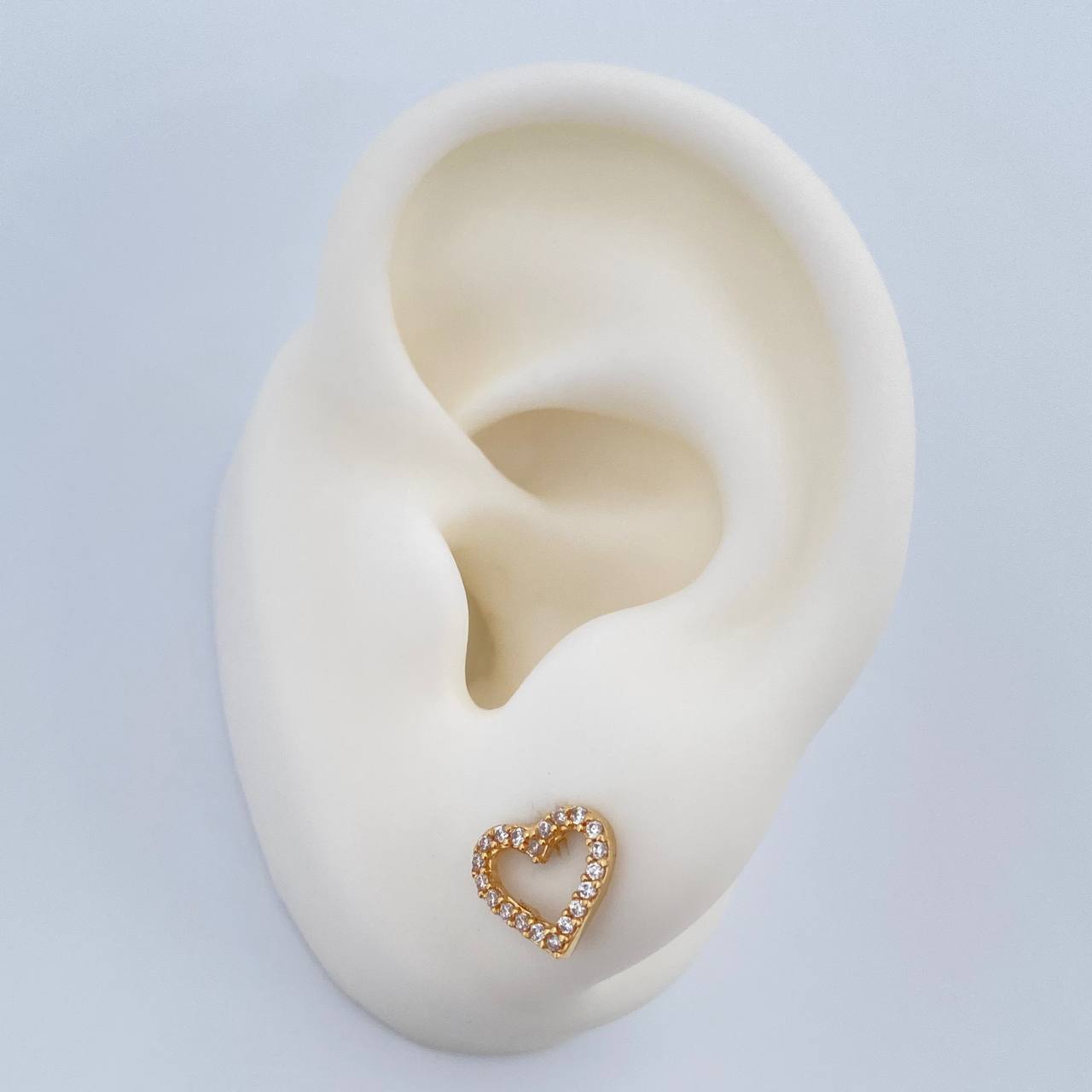 Topos Corazon 1.4gr / Oro Amarillo 18K &