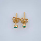 Topos Bisel Esmeralda 0.75gr / Oro Amarillo 18K %