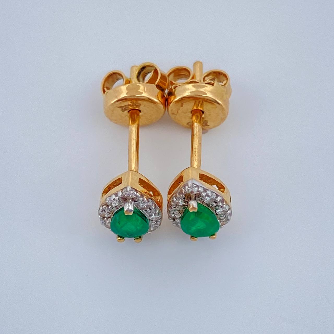 Topos Gota Esmeralda 1.7gr / Dos Oros Amarillo Blanco 18K %