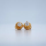 Topos Cuatro Garras Diamante 1.15gr / Oro Amarillo 18K %