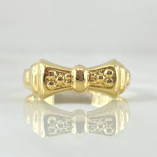 Anillo Moño 1.55gr / T7 1/2 / Oro Amarillo 18K