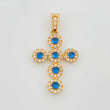 Dije Cruz Tupida 2.7 g / 3.3 cm Oro Amarillo 18K
