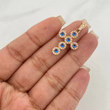 Dije Cruz Tupida 2.7 g / 3.3 cm Oro Amarillo 18K