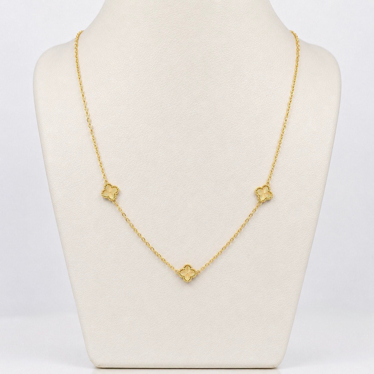 Cadena Aro Seguido Trebol 5.85 g / 50 cm / 1.5 mm Oro Amarillo 18K