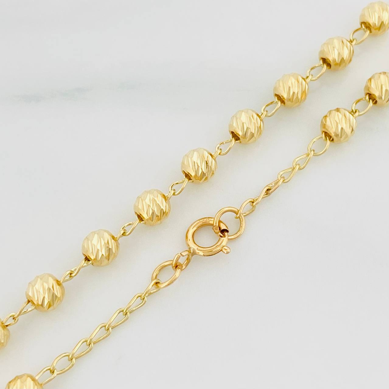 Rosario Virgen Milagrosa 11.5 g / 59 cm / 4 mm Oro Amarillo 18K