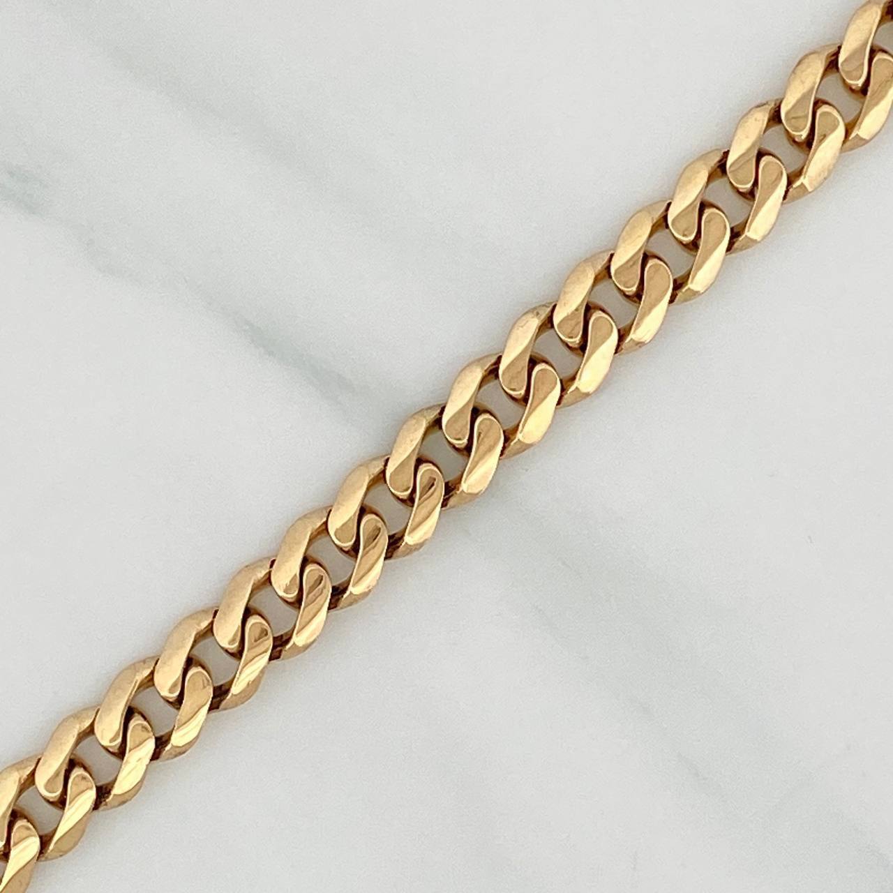 Pulso Cubano 12.05 g / 21 cm / 6.8 mm Oro Amarillo 18K