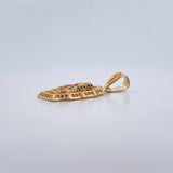 Dije Virgen Guadalupé 3.45gr / 3.3cm / Circones Blancos Verdes Fucsias Oro Amarillo 18K $